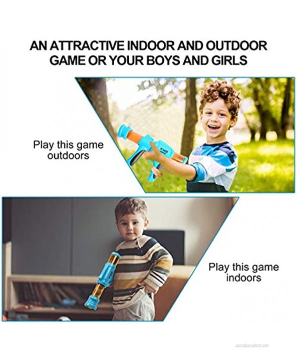 YESBAY Shooting Game Outdoor Cartoon Popper Standing Shooting Target Game with Luminous Ball