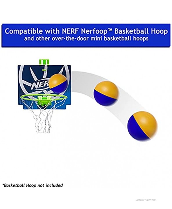 Botabee Multicolored 4 Foam Mini Basketball Set Compatible with Nerf Basketball Hoop | Safe & Quiet Small Basketball for Mini Hoop Basketball Sets Indoor Basketball & Kids Basketball 6 Pack
