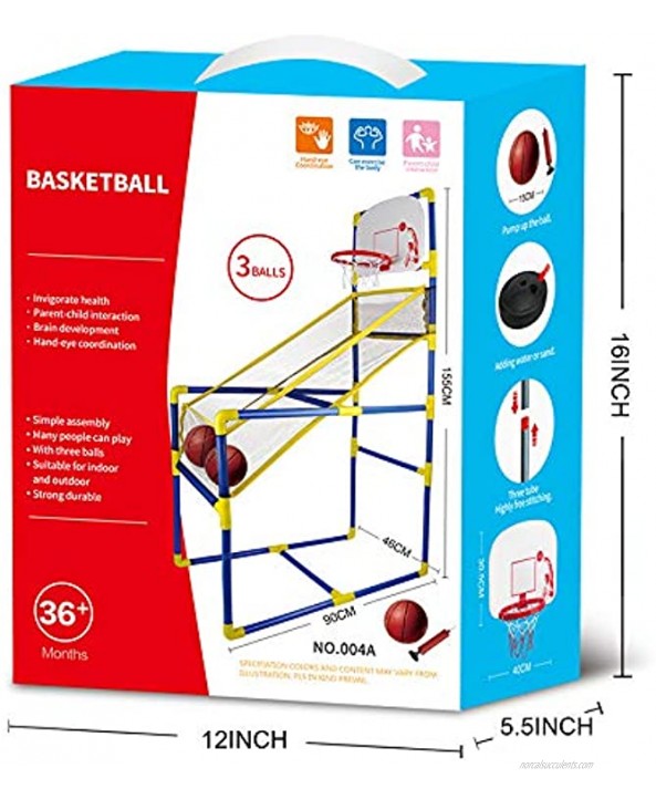 Cyeah Basketball Hoop Indoor for Kids Arcade Game Shooting System with Mini Hoop 3 Inflatable Ball and Pump