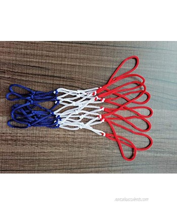 EDRLAITY 8 Loops Mini Net Replacement Small Net for Basketball Hoop Fits 8"-10.25" Rims Ball Diameter Less Than 8" All Weather Anti Whip
