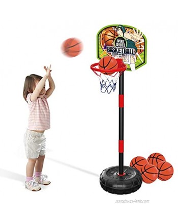 EP EXERCISE N PLAY Toddler Basketball Hoop Stand Mini Indoor Basketball Goal Toy with Ball Pump for Baby Kids Boys Girls Outdoor Play Sport for Age 3 4 5 Years Old Basketball Hoop Stand