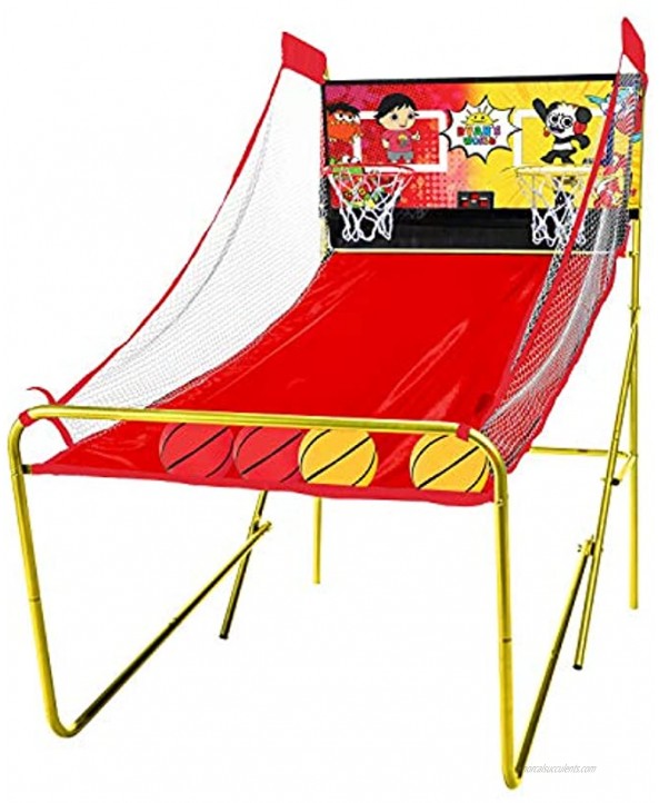 Franklin Sports Ryans World Arcade Basketball Indoor Basketball Shootout 2 Players Includes Electronic Scoreboard and 4 Mini Basketballs