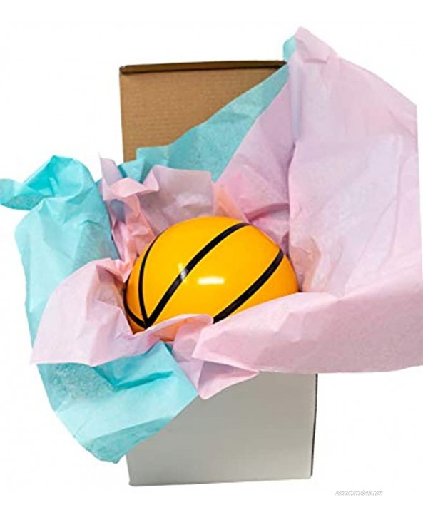HelloBump Gender Reveal Basketball Ball Kit | Non-Toxic |Pink & Blue Powder | Party Supplies | Includes Stickers