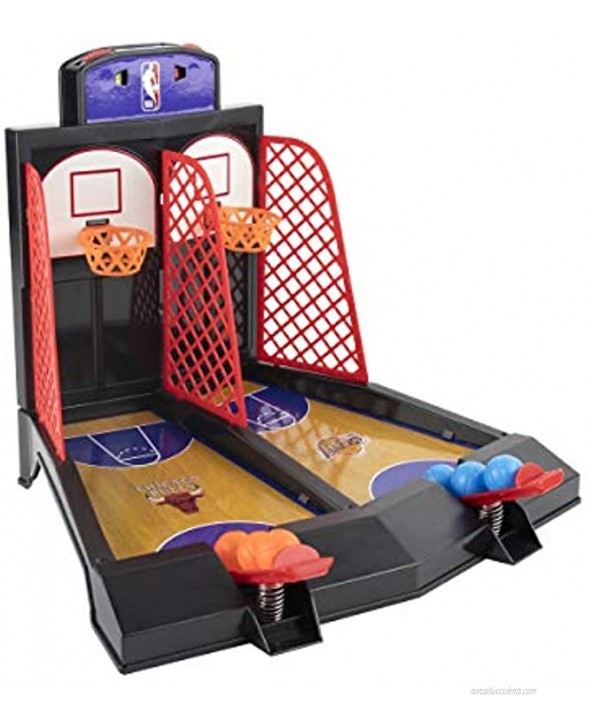 Official NBA Team Logo 2-Player Tabletop Arcade Basketball Game 9.12” L x 8.75” H x 10.87” W