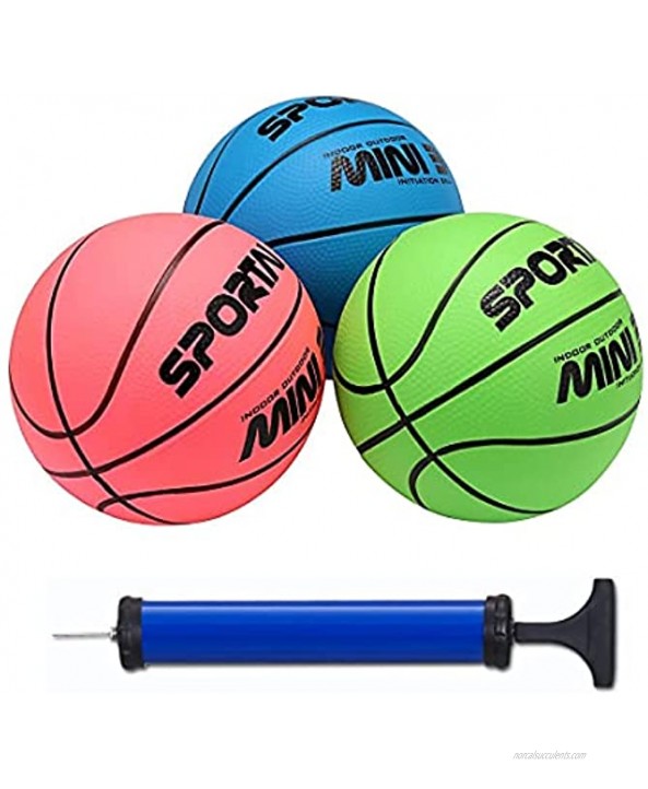 Stylife Mini Basketballs for Kids 1 PCS Basketball First Basketball for Children & Teenagers 7 Inch Red