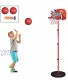 Toddler Basketball Hoop Stand Adjustable Height 2.5 ft -5.1 ft Mini Indoor Basketball Goal Toy with Ball Pump for Baby Kids Boys Girls Outdoor Outside Yard Backyard Games