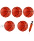 Toddlers Kids Replacement Rubber Mini Toy Plastic Basketballs 6.29" Basketballs for Kids Adults 4PCS…