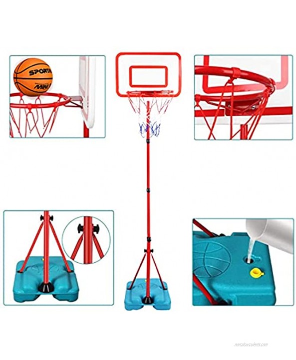 YAPASPT Basketball Gifts Kids Basketball Hoop Stand Height-Adjustable 2.9 FT-6.1 FT Arcade Games for Boys Girls Child & Grandchild Age 3 4 5 6 7 8 9 10 Years Old Birthday Christmas Party