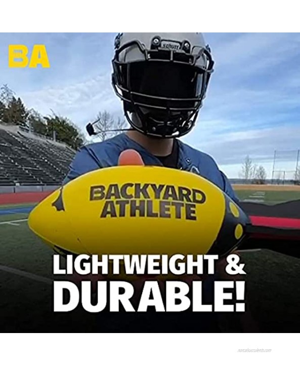 Backyard Athlete Backyard Bomber Football Flies Over 100 Yards Whistles When You Throw Long Distance Tail Made for Accuracy Easy to Throw & Catch for Any Skill Level