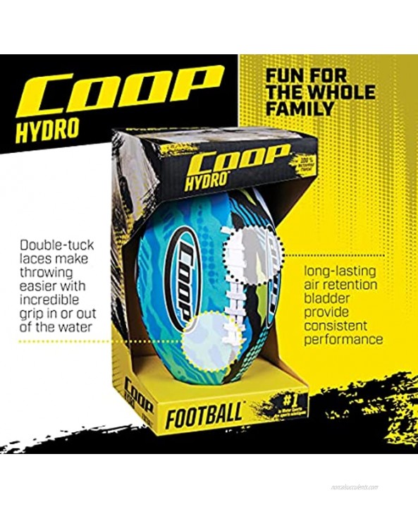 COOP Hydro Waterproof Football 9.25 Inches Blue