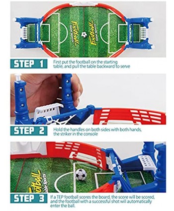 EXEDSCEND Mini Tabletop Soccer Game Toy Interactive Desktop Sports Toys for Children Kids Adults Finger Battle Athletic Soccer Game