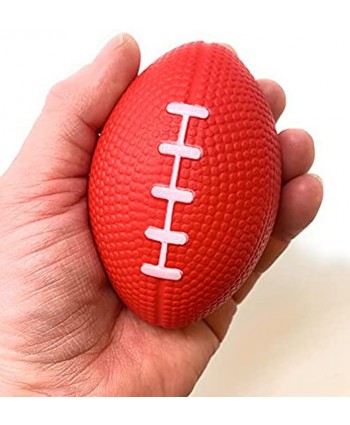 Funiverse Bulk 24 Pack 4" Foam Patriotic Football Stress Ball Perfect 4th of July Party Favor or Parade Throw