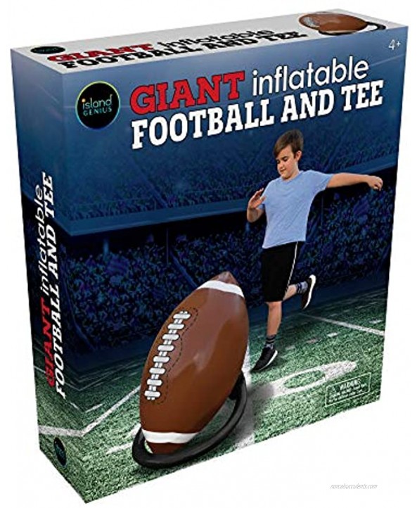 Giant Inflatable Football and Tee Party Decorations Sports Toys Games and Gifts for Kids Boys Girls and Adults