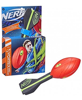NERF Vortex Aero Howler Foam Ball – Classic Long-Distance Football -- Flight-Optimizing Tail -- Hand Grip – Indoor and Outdoor Fun