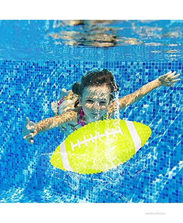 Swimming Pool Ball Ball Game for Pool 9.6 Inch Inflatable Pool Football with Adapter for Under Water Game Passing Diving Underwater Waterproof Toy for Kids Teen Adult Classic Style,2 Pieces