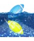 Swimming Pool Ball Ball Game for Pool 9.6 Inch Inflatable Pool Football with Adapter for Under Water Game Passing Diving Underwater Waterproof Toy for Kids Teen Adult Classic Style,2 Pieces