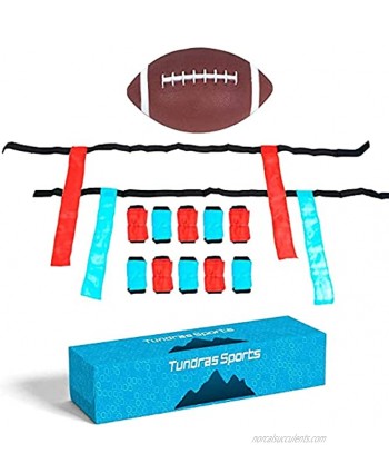 Tundras Sports Flag Football Set all in 1 Kids Toy Flag and Football Game 12 Player Set
