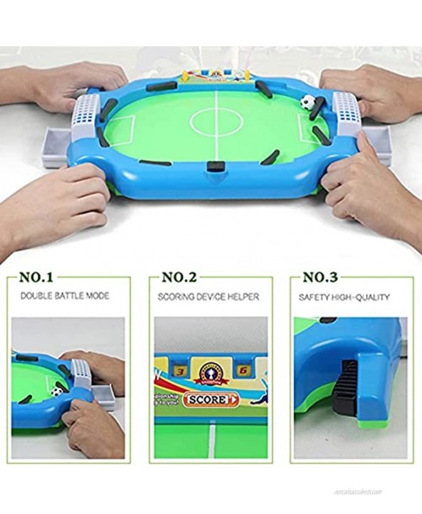 ZHSHZQ Mini Table Top Football Board Machine Children's Parent-Child Interactive Tabletop Game Puzzle Multiplayer Party Double Battle Football Toy
