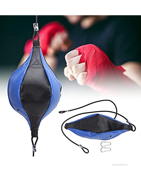 Double End Striking Bag Pu Leather Firm Stable 38X18Cm Boxing Pump for Professional Athlete for Amateur Boxing Fan