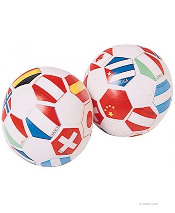 Foam Vinyl Covered Mini Toy International Soccer Balls