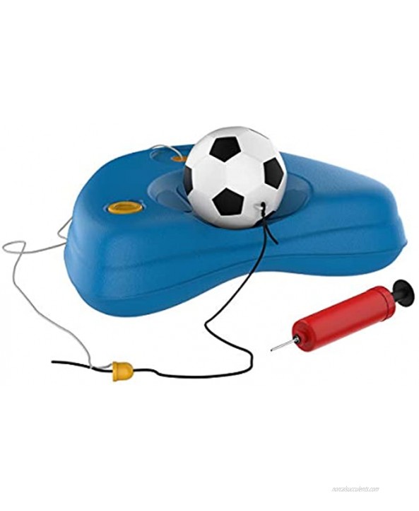 Hey! Play! Soccer Rebounder-Reflex Training Set with Fillable Weighted Base and Ball with Adjustable String Attached-Kids Sport Practice Equipment