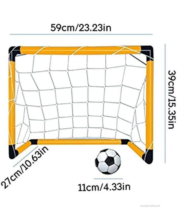 HSFDC Outdoor Games Toys for Boys Portable Assembled Football Goal Children's Educational Kids Outdoor Toys Garden Toy Sports Easy to use Color : Yellow