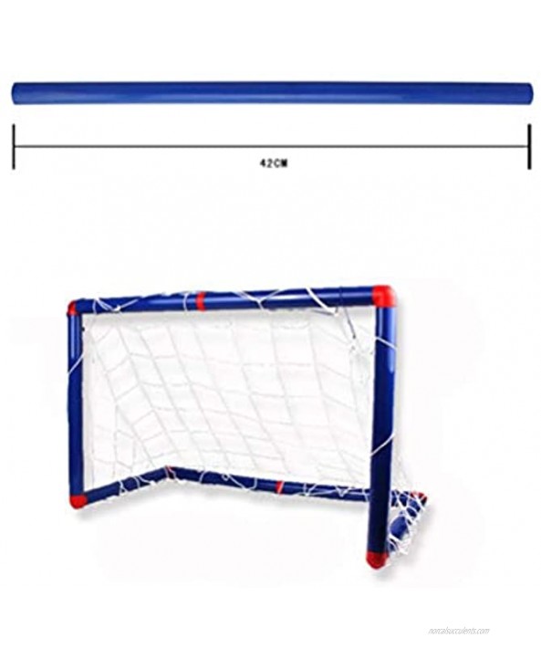 NUOBESTY 1 Set Children Outdoor Soccer Goal 60cm Kids Backyard Football Net and Ball Interactive Parent Child Sports Game Toy Soccer Training Goal Net with Inflator