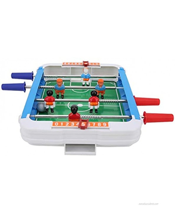 SALUTUYA ABS+Stainless Steel Foosball Soccer Competition Table Top Set Children Desktop Soccer,for Kids Indoor Outdoor for 3 Years Old+