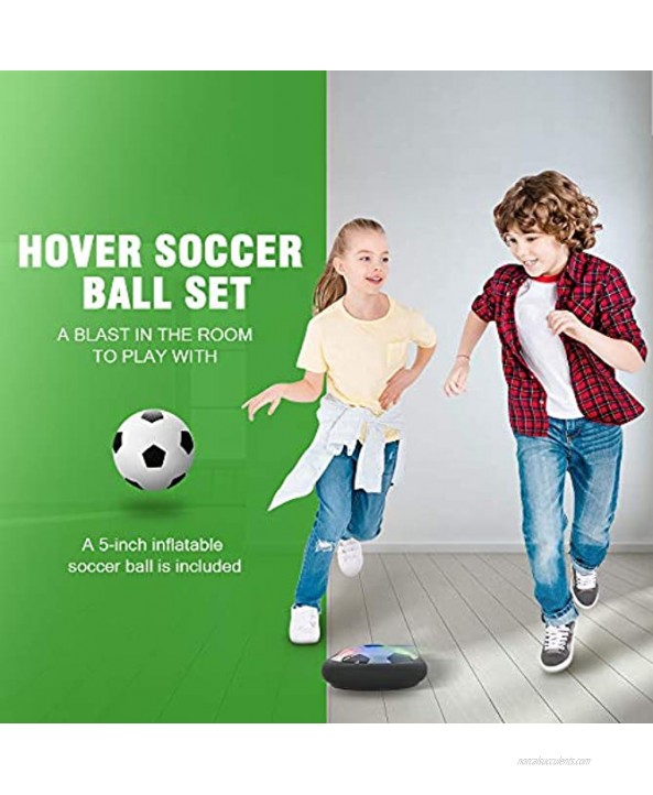 Toddler Toys Hover Soccer Ball Set Kids Toys Hover Soccer with LED Light 1 Kids Soccer Ball with Pump 2 Goals Indoor Air Soccer Toddler Boy Toys Gifts for Boys Birthday Gift Toys for Boys 3-13