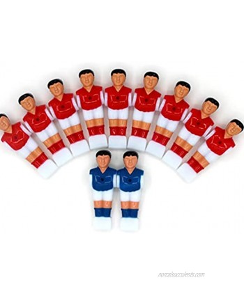 TOYANDONA 4pcs Table Soccer Man Board Game Soccer Player Replacement Mini Football Man Dolls Children World Cup Toy Red Blue