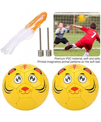 Yivibe Soccer Ball Children Football Ball Kids Soccer Ball Cute Animal Pattern Durable for Outdoor Toys Gifts