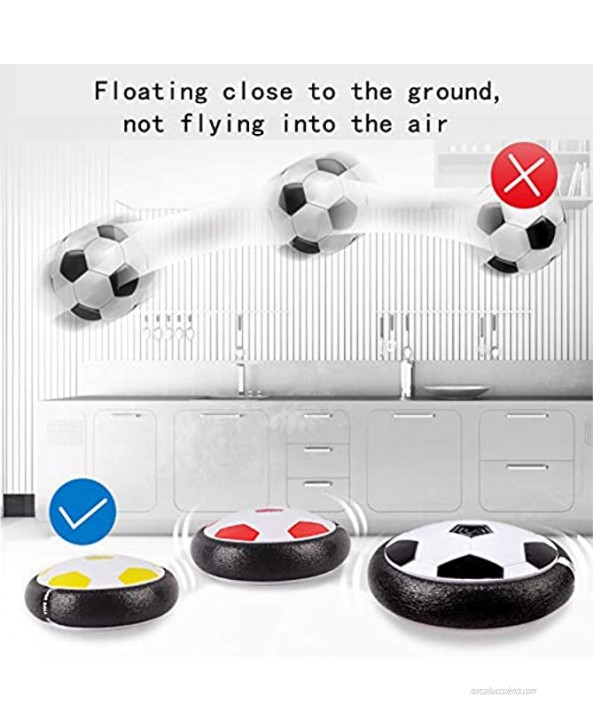 ZDERT Kids Electric Football Perfect Time Killer Hover Soccer Ball Set Soft Foam Bumpers to Protect Furniture,Black