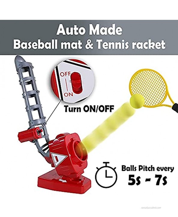 Andifany Baseball Pitching Machines-Baseball & Tennis Training for Kids Active Outdoor Sports Gaming Toys Trainer for Learning
