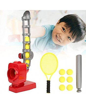 Automatic Baseball Machine Plastic Sport Games Parent-Child ​Interaction Automatic Baseball Pitching Machine Ball Batting Catching Practice Children Tennis Outdoor Toy