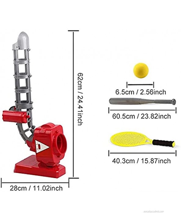 Automatic Baseball Machine Plastic Sport Games Parent-Child ​Interaction Automatic Baseball Pitching Machine Ball Batting Catching Practice Children Tennis Outdoor Toy