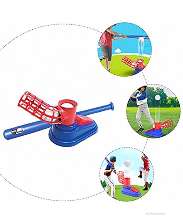 Baseball Pitching Machine for Kids,Tennis Pitching Machine,Automatic Baseball Launcher Toys,Kids Toy Pop Up Pitching Machine Baseballs,Training Set for Kids,Includes 23 Bat and 3 Baseballs