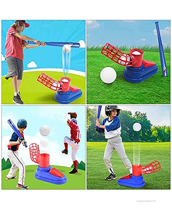 Baseball Pitching Machine for Kids,Tennis Pitching Machine,Automatic Baseball Launcher Toys,Kids Toy Pop Up Pitching Machine Baseballs,Training Set for Kids,Includes 23 Bat and 3 Baseballs