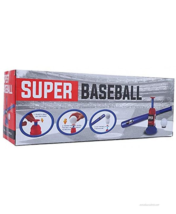 Baseball Pitching Machine Plastic Lightweight Tee Ball Set Boys and Girls for Kids Above 3 Years OldDefault