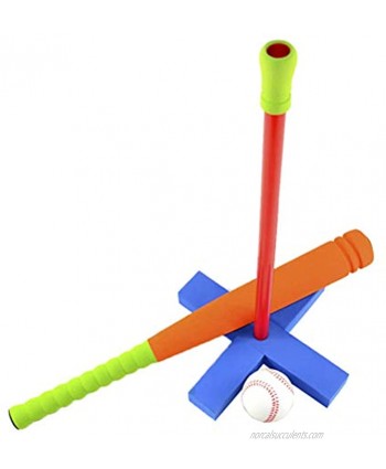BESPORTBLE 3 in 1 Kids Baseball Training Kit Rubber Outdoor Educational Toys Baseball Baseball Bat for Children Random Color Supplies