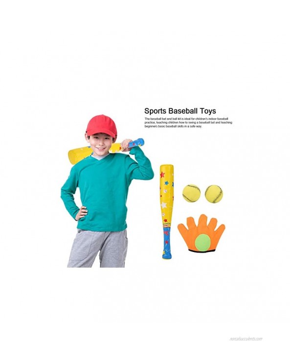 Children's Indoor Baseball Practice Kids Baseball Toy Sports Baseball Toys 4Pcs Ball Glove Set for Children's Birthday Gifts Baseball Beginners