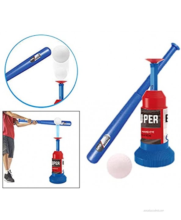 chiwanji Novelty Ball Set for Toddlers Automatic Baseball Launcher with Balls & Bat Develop Learning Activity Family Entertainment Sports Toy for 4-7 Ages Hand Press Style