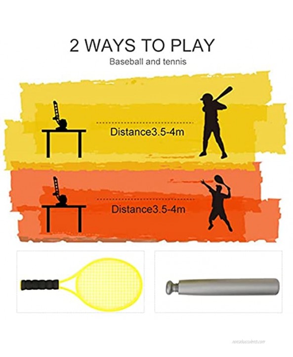 Deror Portable Sport Games Automatic Baseball Pitching Machine Ball Batting Catching Practice Children Tennis Outdoor Toy