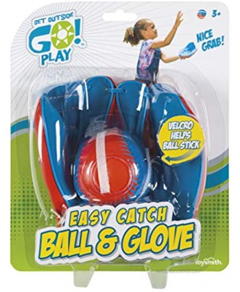 Get Outside Go! Easy Catch Ball & Glove Set Super Sport Outdoor Active Play Baseball by Toysmith Packaging May Vary