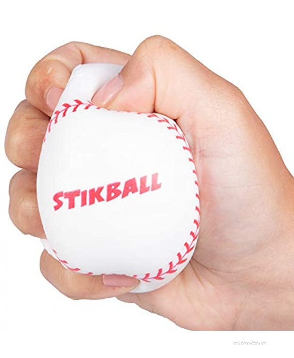 Hog Wild Stikball and Strike-Zone Target Squishy Stikball Baseball Splats and Sticks to Strike-Zone Target Ages 4+
