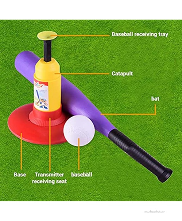KLEOAD Kids Baseball Toys Set with Automatic Baseball Launcher Baseball Bat & Balls Outdoor Parent-Child Interactive Baseball Game Toys