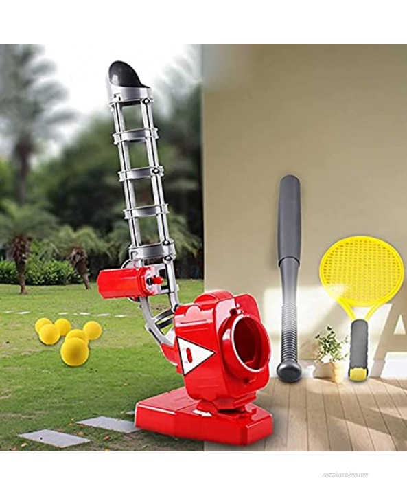 Makeupart Kids Pitching Machine Parent-Child ​Interaction Baseball Trainer Baseball Pitching Machine Toys Set Gift for Outdoor Boys Girls