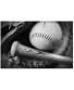 Old Used Baseball Baseball Glove and Baseball Bat Black and White Photography A-89906 89906 500 Piece Premium Jigsaw Puzzle for Adults and Family 13x19