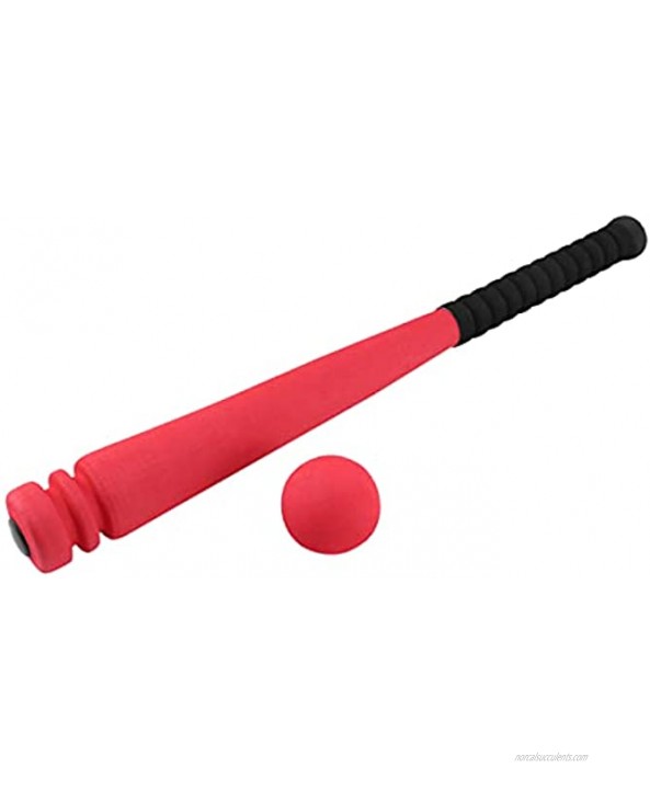 Pmandgk Foam Baseball Bat with Baseball Toy Set for Children Age 3 to 5 Years Old,Red