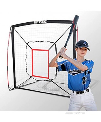 TGU Baseball Practice Nets Hitting Net Pitching Net Baseball Gifts for Children Kids & Teens Black