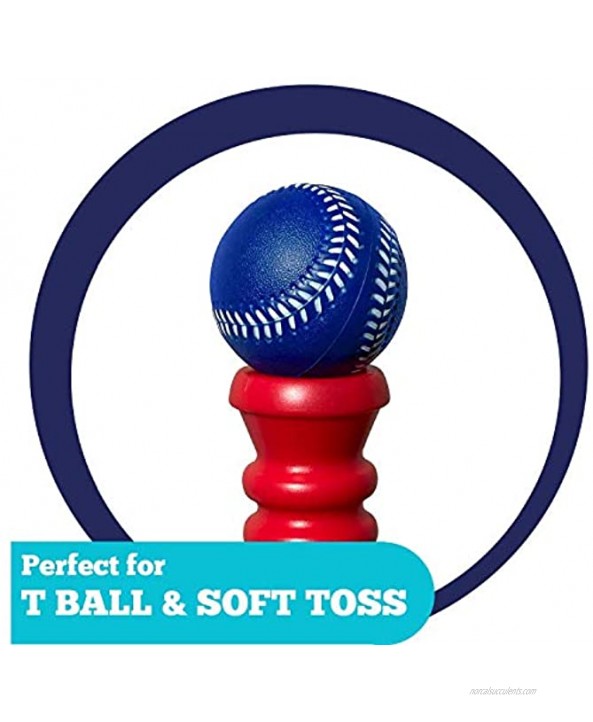 Toddler & Little Kids Oversized Toddler Baseballs | Set Includes 6 Oversized Plastic T Balls and 6 Oversized Soft Foam T Balls